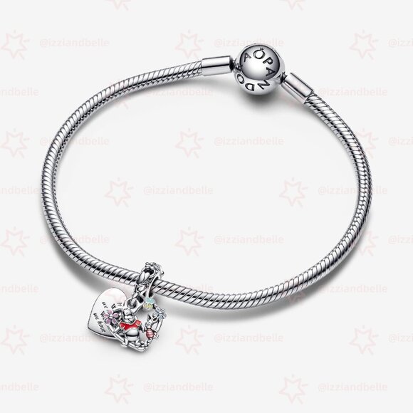 Pandora Disney Winnie the Pooh & Piglet Double Dangle Charm - Picture 3 of 5